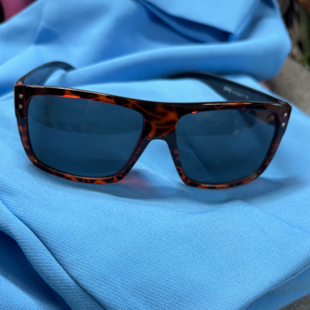 Pugs Tortoiseshell Square Sunglasses With Dark Lenses Brown